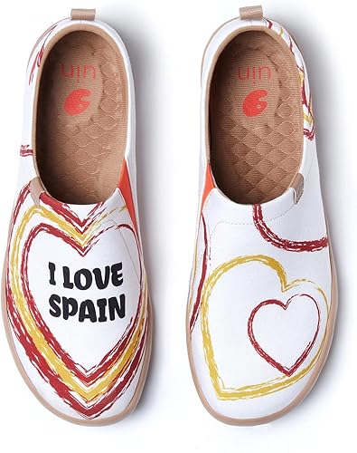 UIN Mocasines para hombre, zapatos de viaje pintados, zapatos para caminar, informales, ligeros, cómodos, de moda, tenis Toledo I. Destino