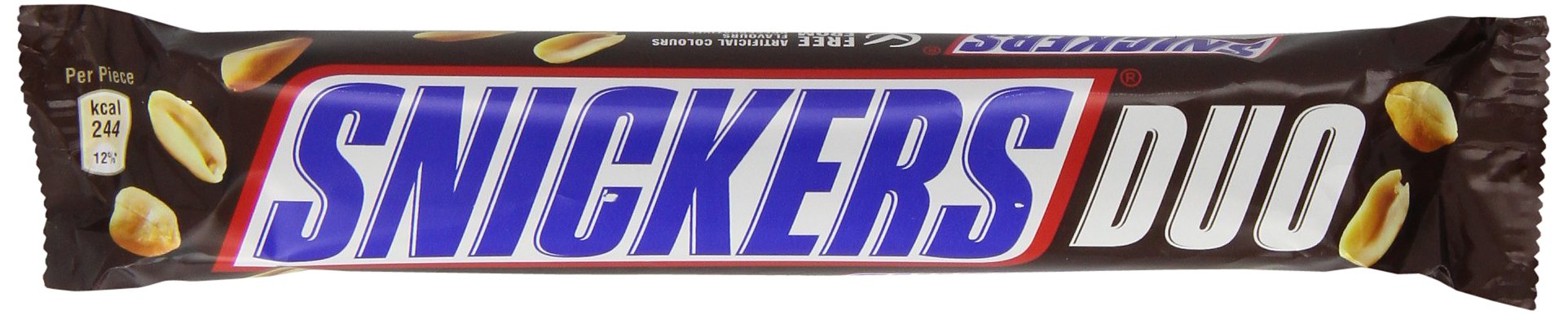 Mars Snickers Duo Chocolate Bar 95.4 g (Pack of 32)