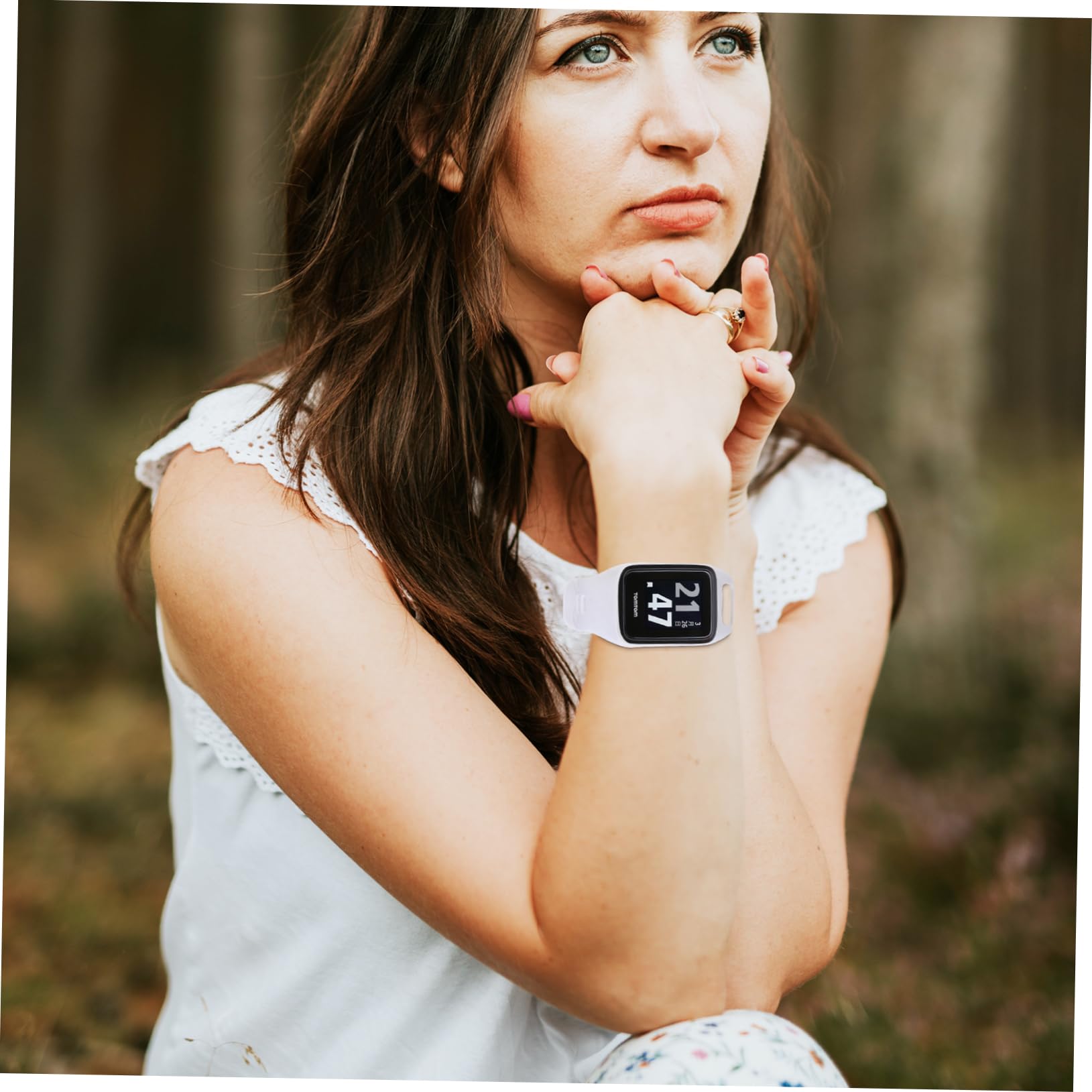 Housoutil Lot De 3 Bracelets De Rechange Pour Montre Connectée Grainé Boutons Entièrement Accessibles Installation Facile