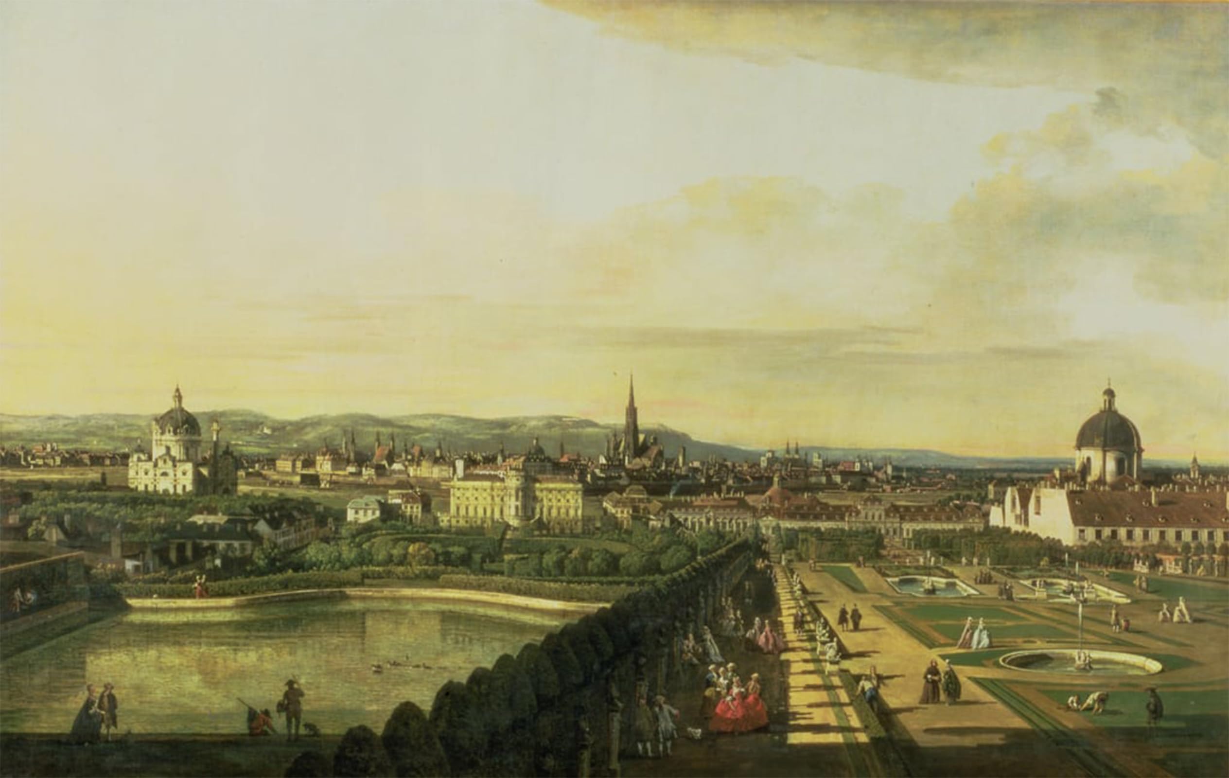 Lienzo il Belvedere Vienna Bernardo Bellotto cuadro pared 60x90cm 5