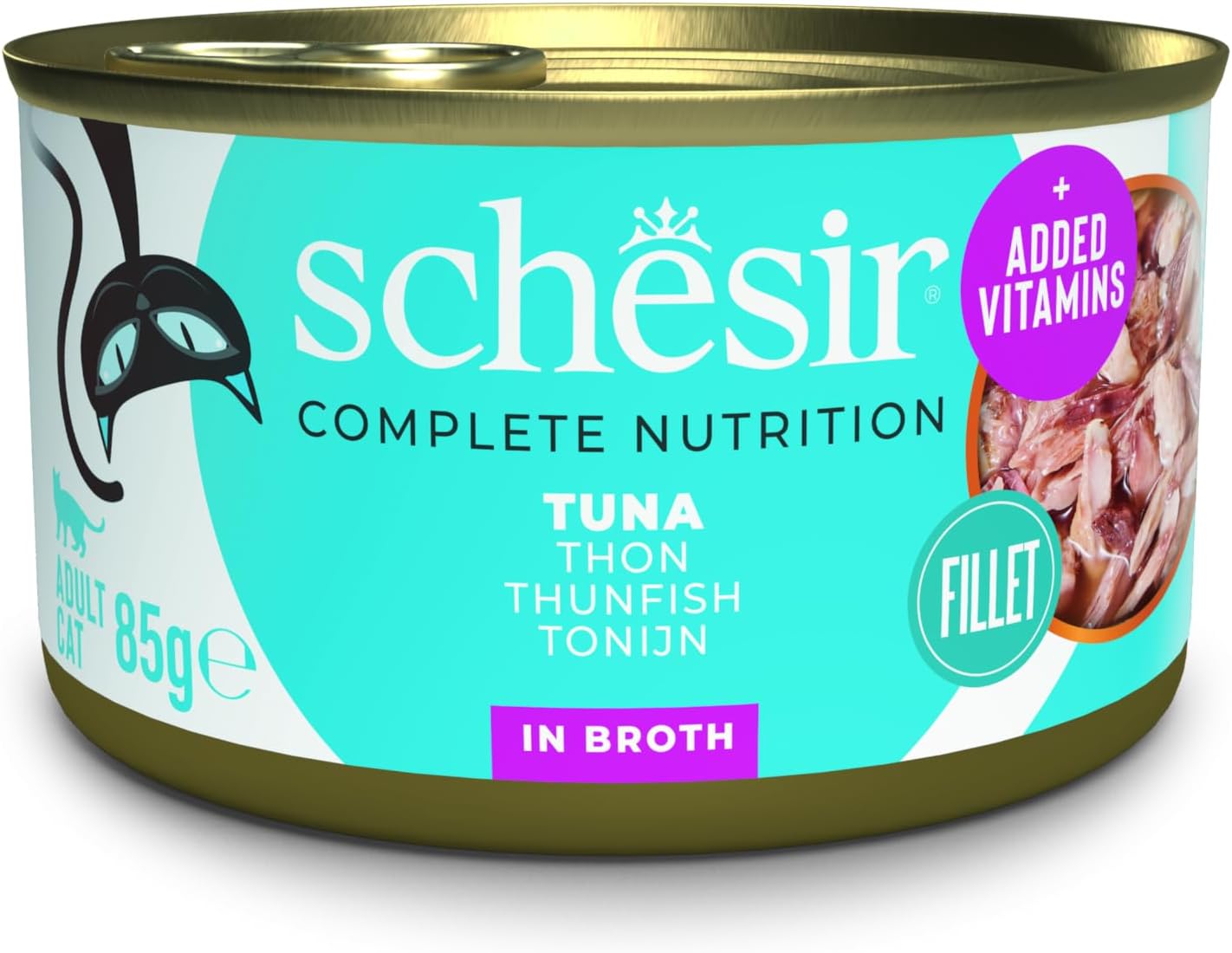 Schesir TonbaliklI Soslu Yetişkin Kedi Konservesi 85 Gr
