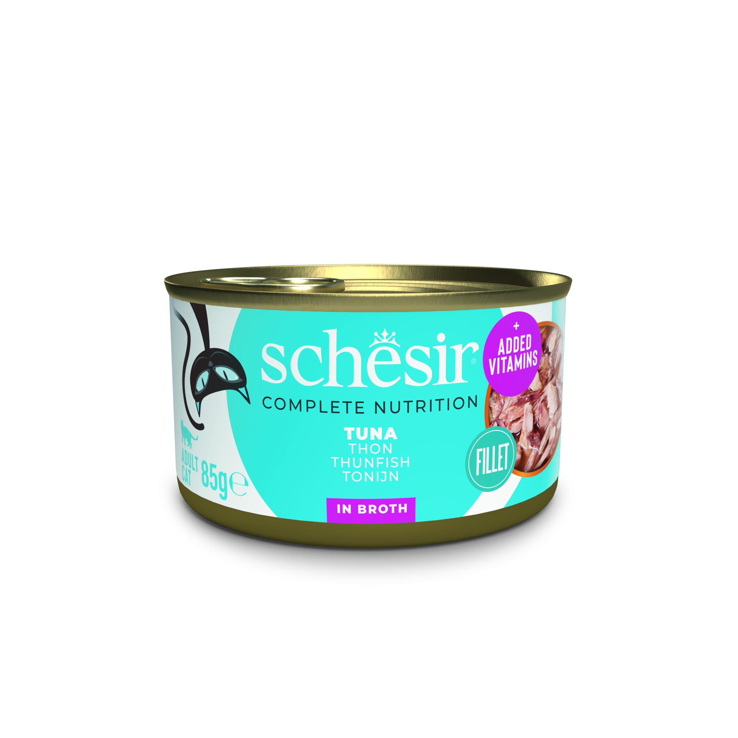 Schesir TonbaliklI Soslu Yetişkin Kedi Konservesi 85 Gr