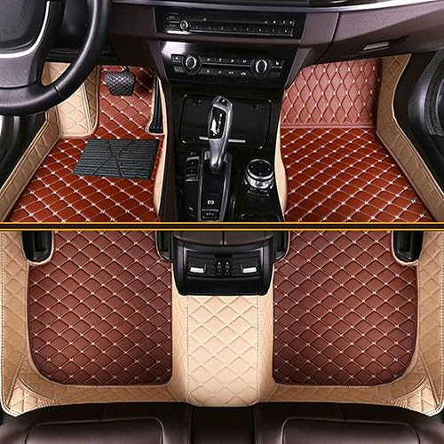 Miniatura 21 de Tapetes de automóvil para el 99 % de los sedán, SUV deportivos, protección para todo tipo de clima, tapetes de cuero impermeables