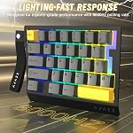 A.JAZZ AK029 Wired One-Handed RGB Gaming Keyboard,29-Key Layout with Magnetic Switch 8kHz Polling Rate,HotSwap Custom Mechanical Keyboard Adjustable Actuation,Esports-Grade Gasket Keypad for Gamer