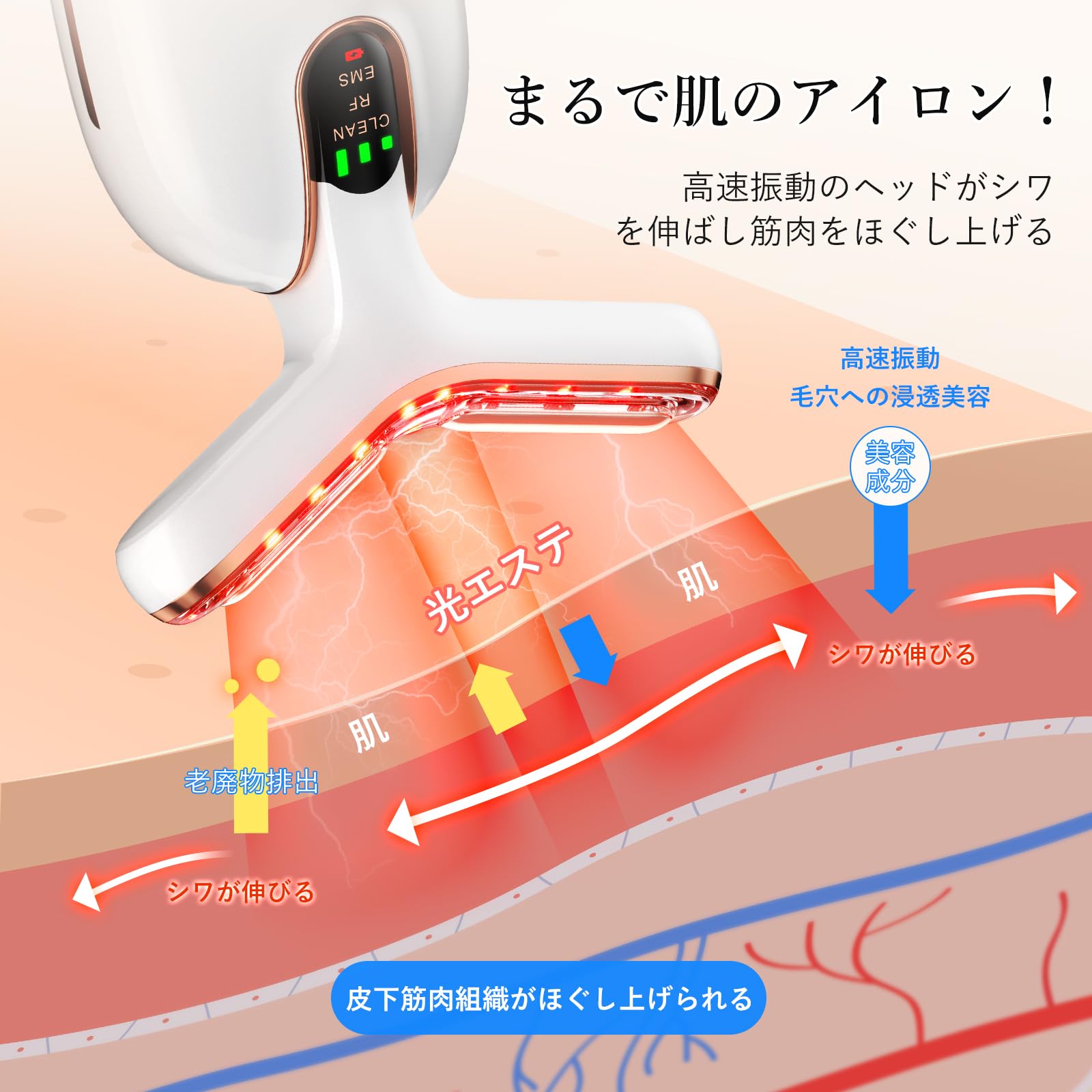 ☆arboleaf 美顔器◆USB充電式 3段階レベル3つモード 多機能 1台6役 Amazon.co.jp: arboleaf Facial Beauty Device for Neck Facial Use