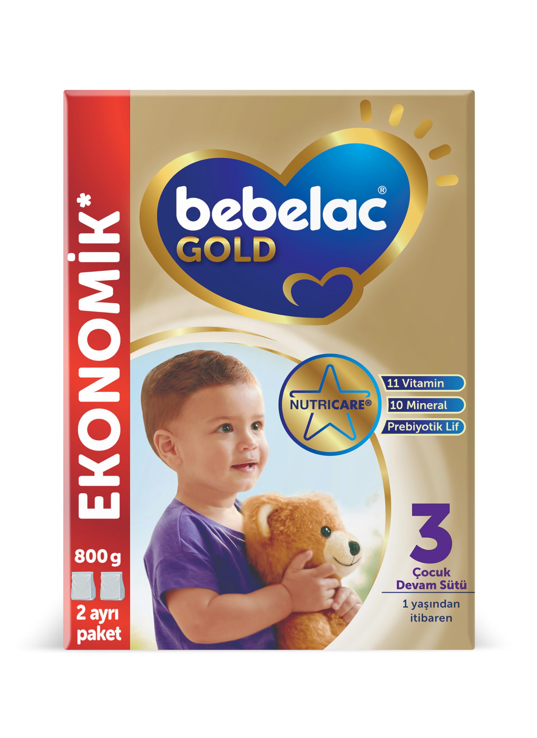 Bebelac Gold 3 Çocuk Devam Sütü 800 g 1 Yaş+