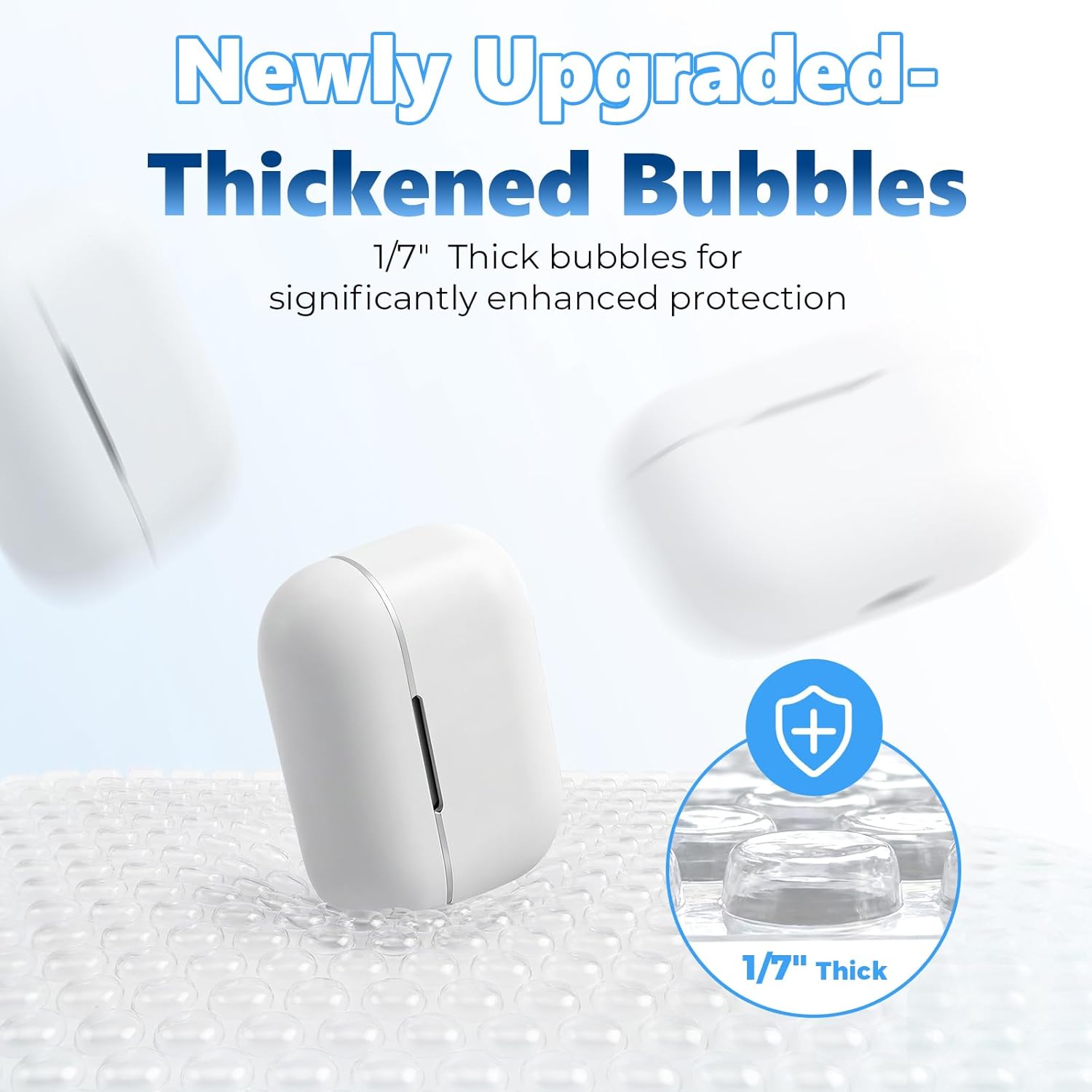 Metronic Bubble Mailers 11.26x16", Usable Size 10.5x15", 25 Pack, White Padded Envelopes, 50% Thicker 1/7" Bubble, Self Seal Waterproof Mailing Envelopes for Books,Clothes& Small Business,#5