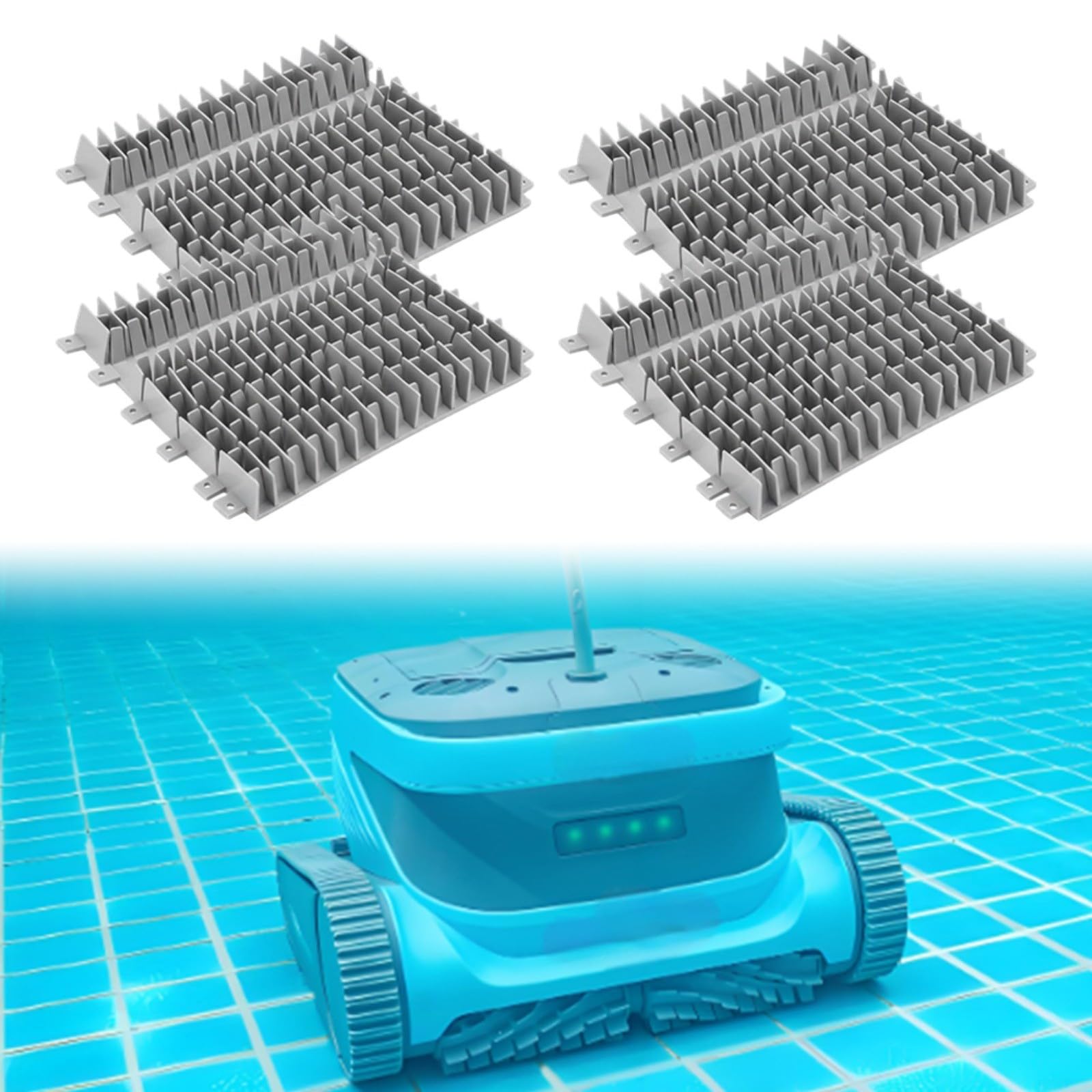 Poolreiniger Kletterbürste Und Ringe Set,6101656 R4 Kletterbürste Ersatzbürste Für Dolphin Poolreiniger Langlebiges Material Effektive Schmutzentfernung
