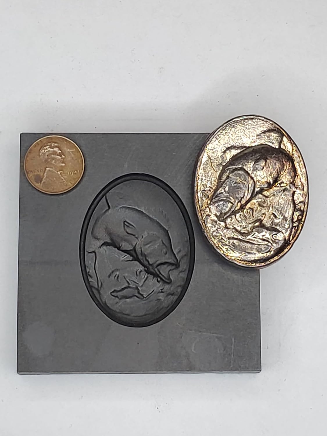 Big Fish 3D Graphite Mold Pure Graphite Ingot Molds for Melting Casting Refining Gold Silver Metal Aluminum Copper Brass
