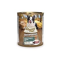 Stuzzy, Cibo Umido per Cani Adulti al Gusto Agnello Preparato Monoproteico in Patè – Totale 4,8Kg (6 Lattine da 800G)