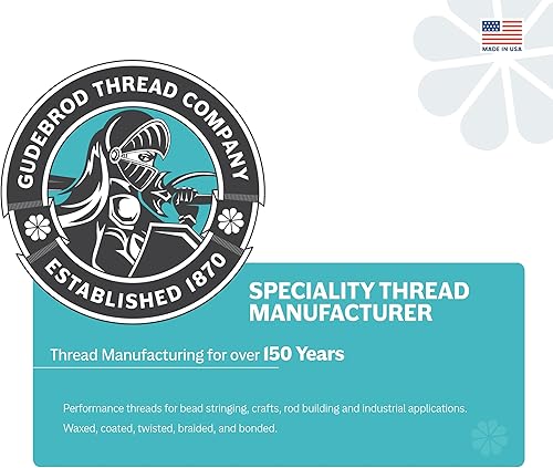 Miniatura 4 de Hilo sinusoidal 4oz 137m (150yd) Natural 5 capas, prueba de 27kg Hecho en EE. UU., Hilo sinusoidal artificial