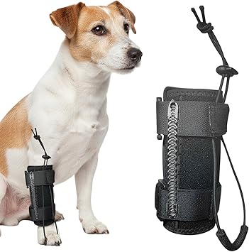 MESINURS Dog Canine Knuckling Corrector for Front Leg - Pet Knee Joint Support Brace for Sprains, Arthritis & Muscle Damage, 1 Pcs XL 7.5"8.7"