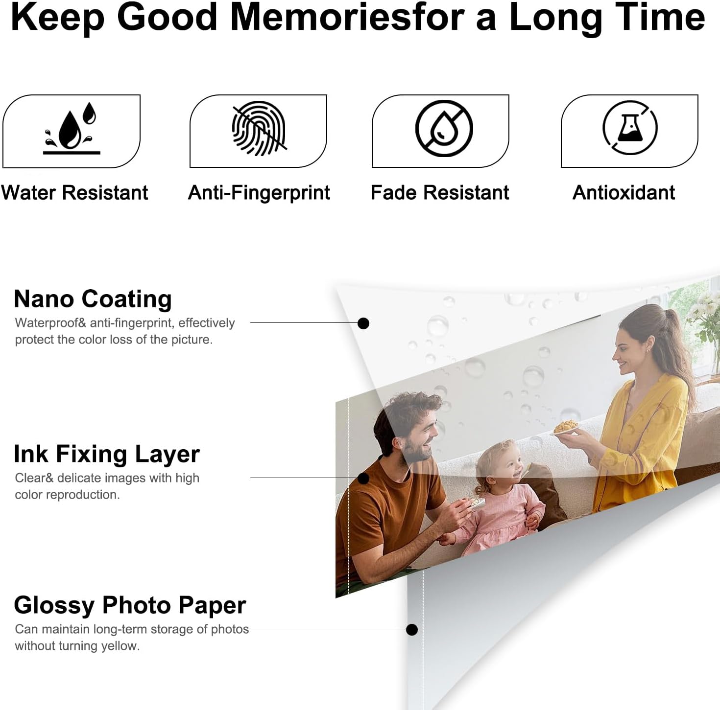Compatible with Canon Selphy CP1500 Ink and Paper, KP-72IN(2 Color Ink Cassette and 72 Sheets 4 x 6 Paper Glossy) for Selphy CP1500 CP1300 CP1200 CP1000 CP910(2 Color Ink and 72 Sheets)