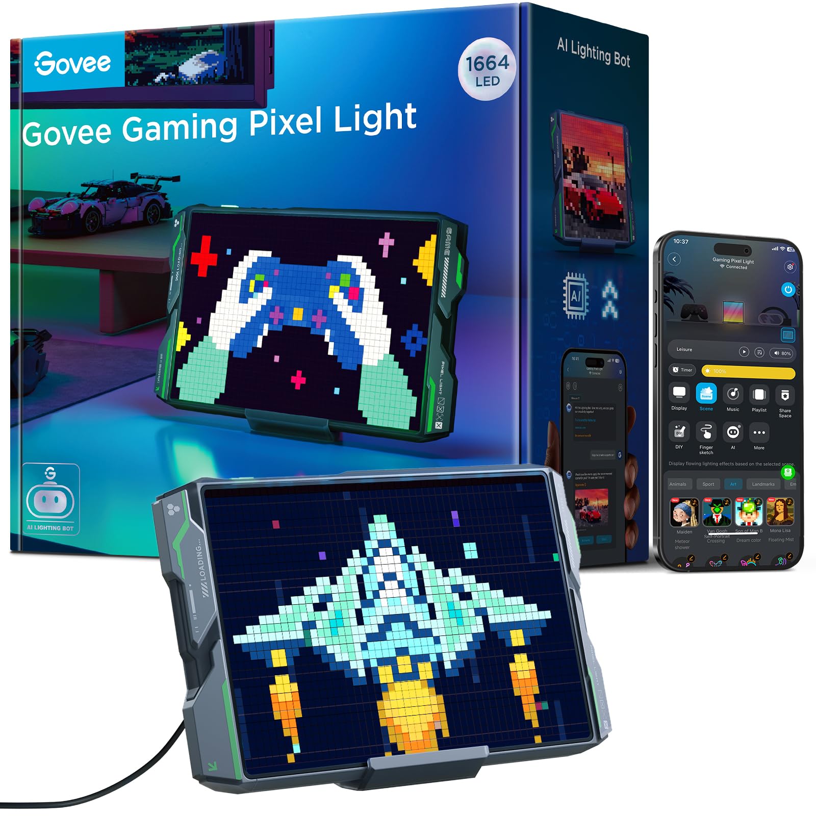 Govee Pixel Licht Gaming Rechteck, 52x32