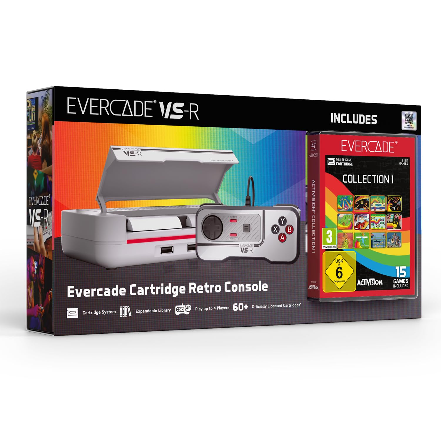 Blaze Evercade VS-R Solo & Activision Collection 1 Cartridge (Bundle)