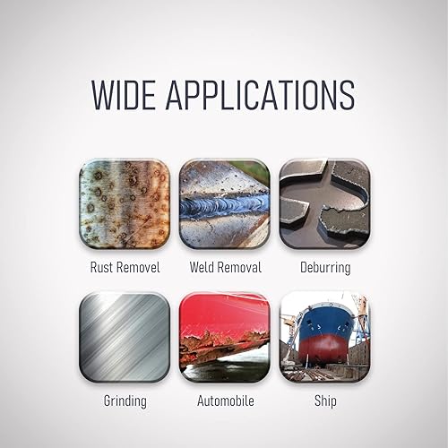 Miniatura 5 de 30 unidades de mini disco de solapa de 2 pulgadas, circonita de alta densidad, con 1 soporte de vástago de 14 de pulgada, para molienda de metal,