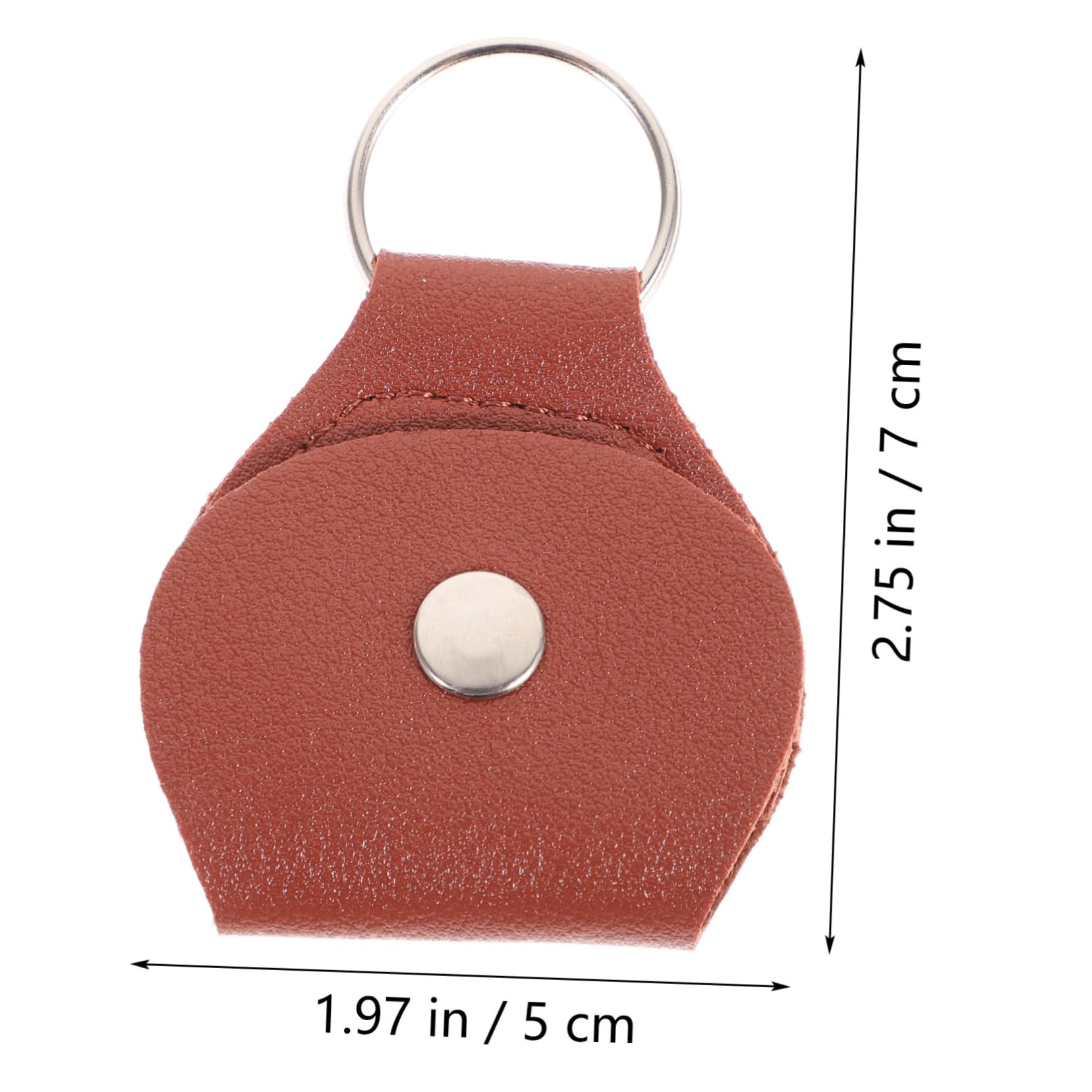 QUMIIRITY 6Pcs Guitar Pick Pouch Durable Leather Plectrum Bag for Storage Chic Design Guitar Pick Holder Lightweight and Compact for Musicians and Guitar Players