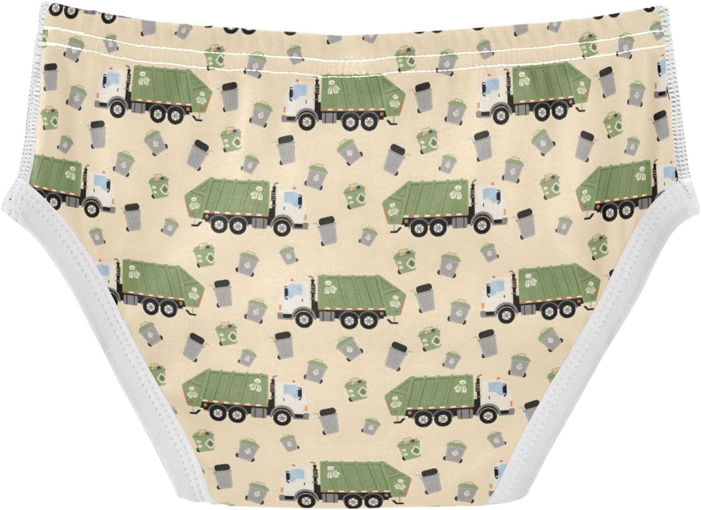 Garbage Truck Pattern Boys' Underwear 100% Cotton Boys' Briefs Soft Toddler Underwear