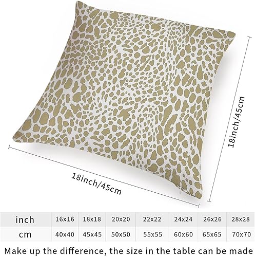 Vista 128 de Funda de cojín decorativa con estampado de guepardo verde peridoto para sofá, funda de almohada verde crema con estampado de leopardo a cuadros