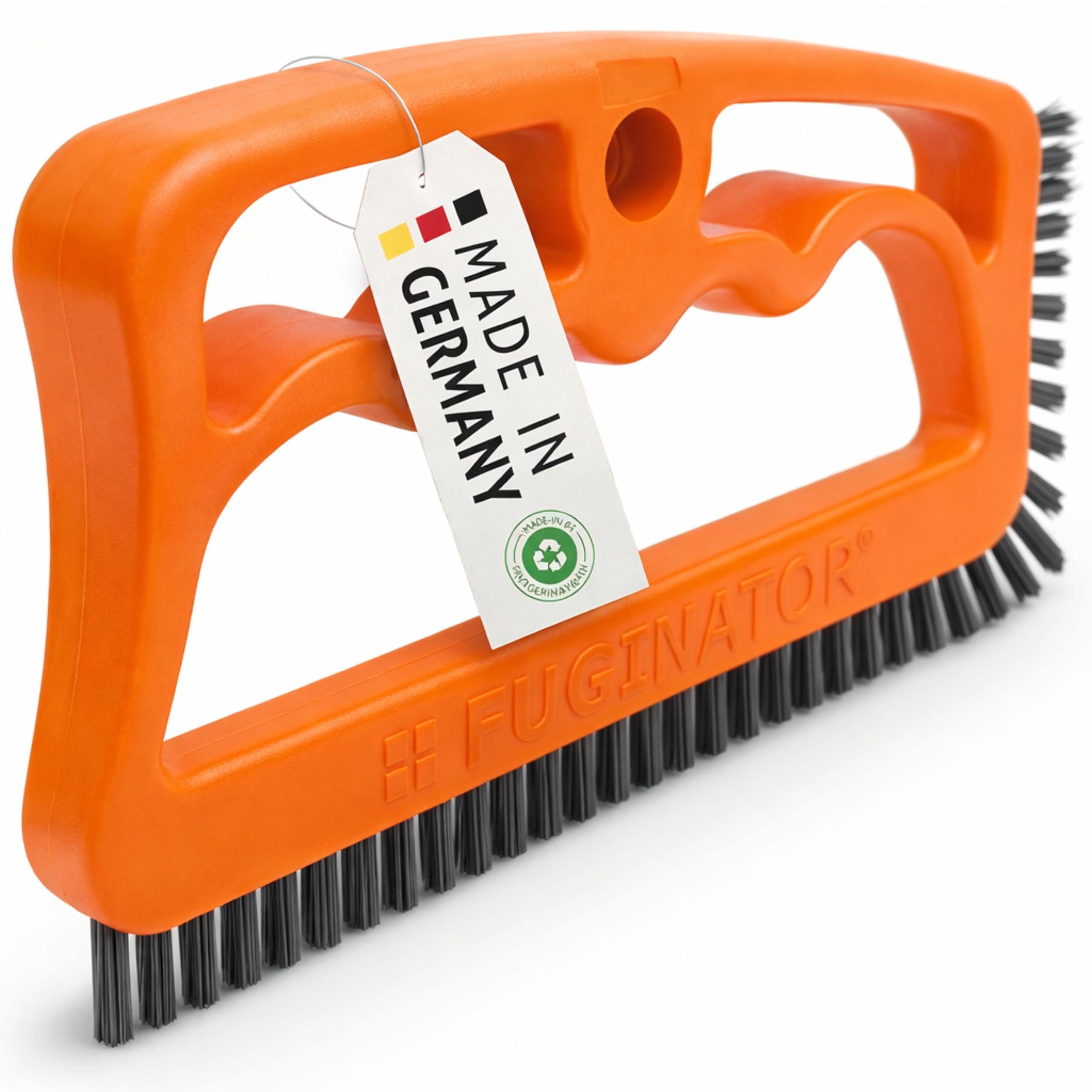 FUGINATOR® Szczotka do fug, szczotka do czyszczenia fug w łazience, toalecie, kuchni itp. - Czyszczenie płytek ściennych i podłogowych - praktyczna szczotka do fug i