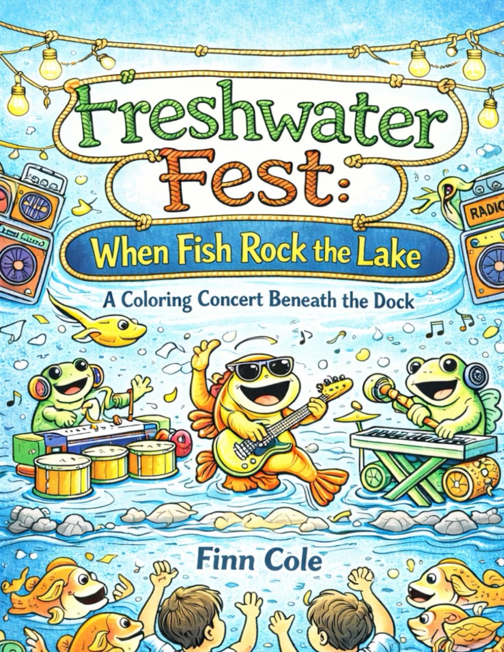 Freshwater Fest: When Fish Rock the Lake: A Coloring Concert Beneath the Dock (Tied Together by Dad)