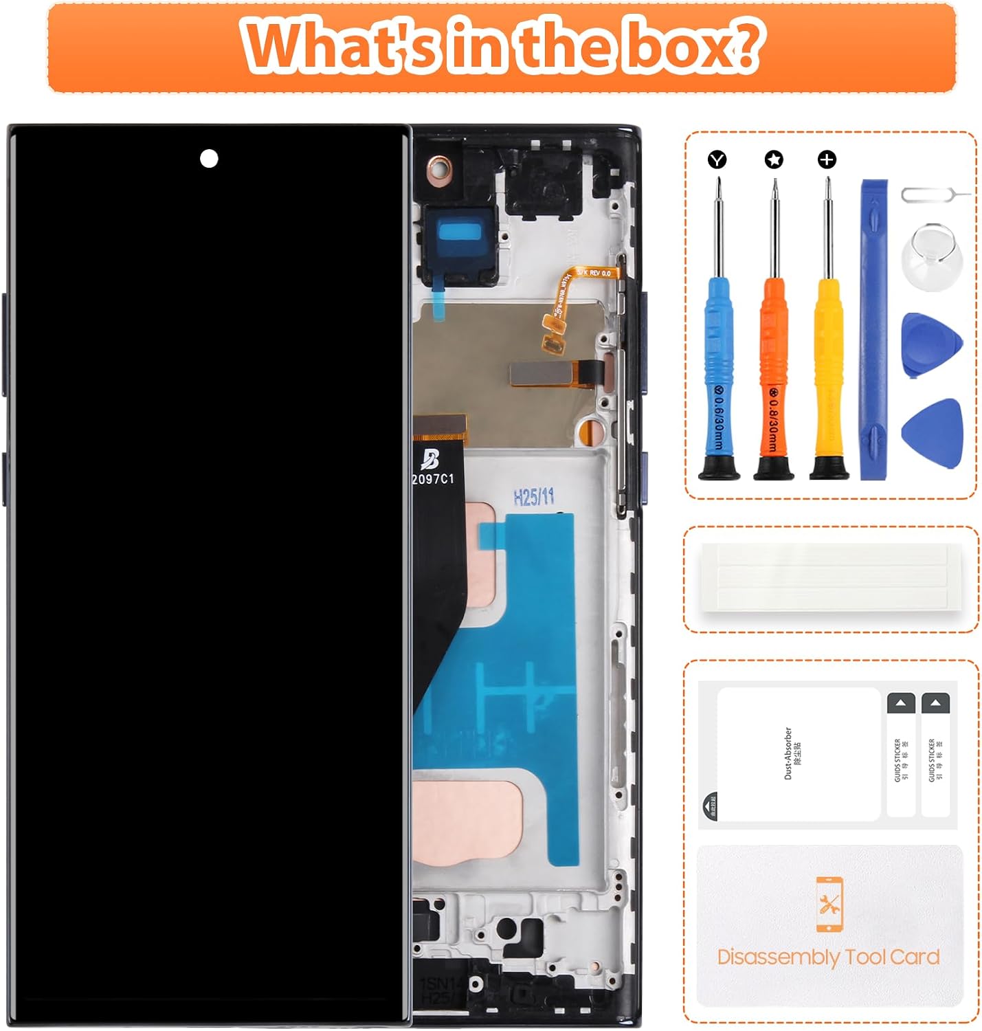 Incell Screen for Samsung Galaxy Note 10 Plus Screen Replacement for Samsung Note 10+ LCD Screen SM-N975U Touch Display Digitizer Assembly Repair Parts with Frame(No Fingerprint Function) (Black)