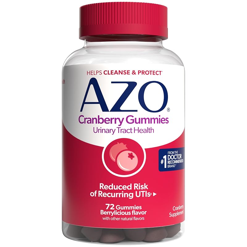 AZO Suplemento de Cranberry em Gomas com Pacran, 72 gomas