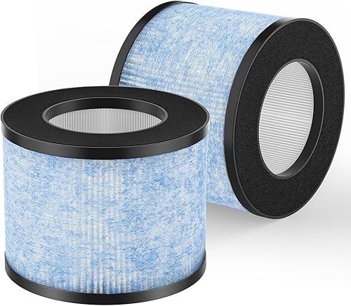 Paquete de 2 filtros de repuesto MA-01CW, compatibles con purificador de aire Miko Ibuki C102, H13 True HEPA