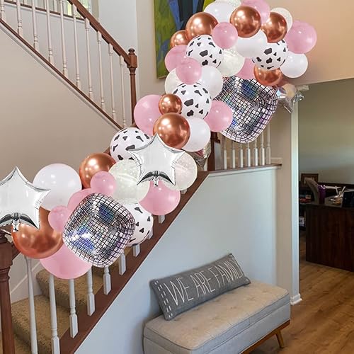 Miniatura 2 de Decoración de fiesta de vaquera de discoteca decoración de despedida de soltera decoración de despedida de soltera de oro rosa kit de guirnalda de