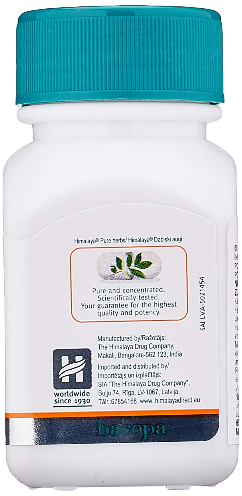 Himalaya Bacopa (Brahmi) Brain Support and Mental Focus 60 capsules