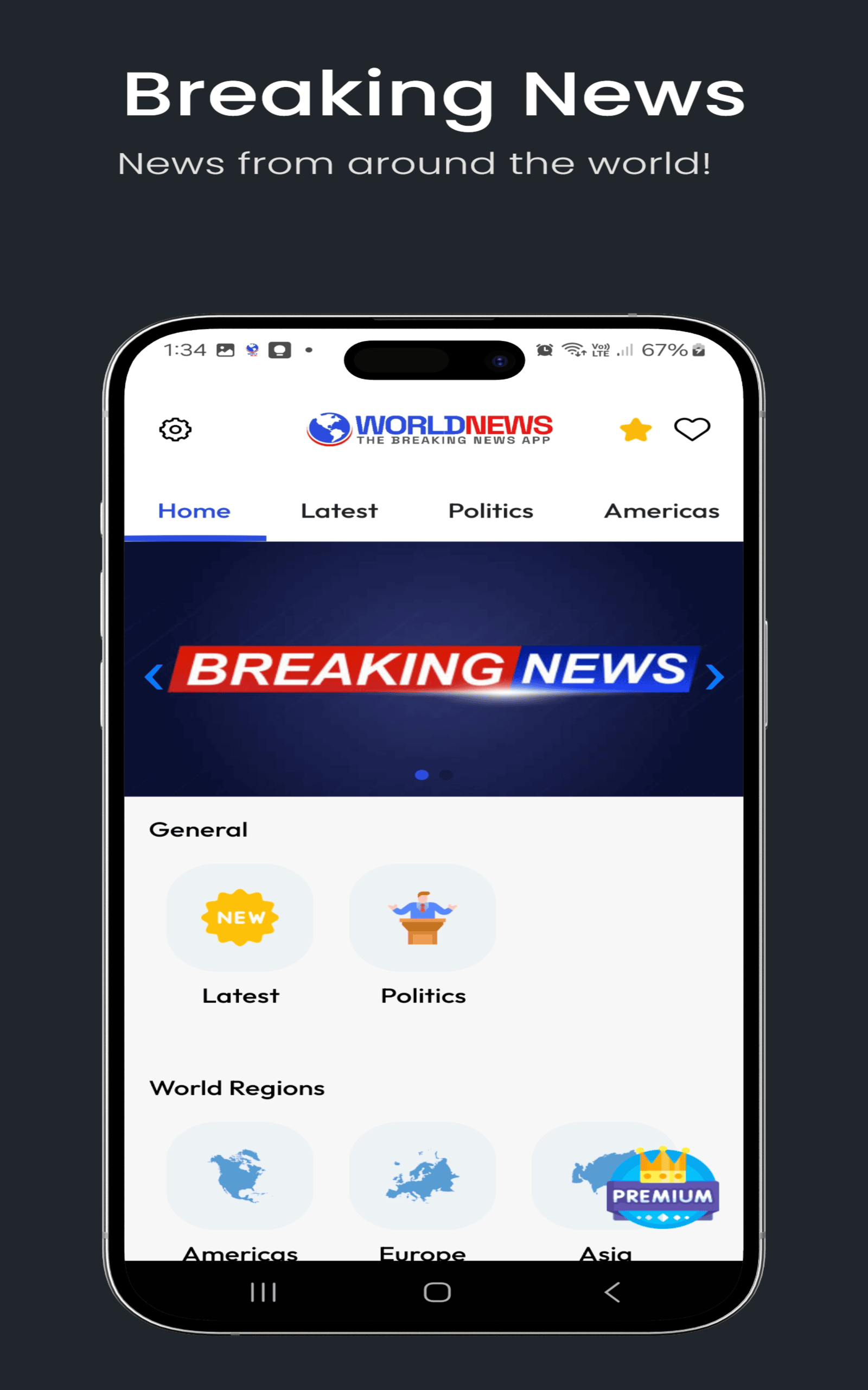 Aplicación World News: Breaking News App, World Newspapers en Amazon  Appstore