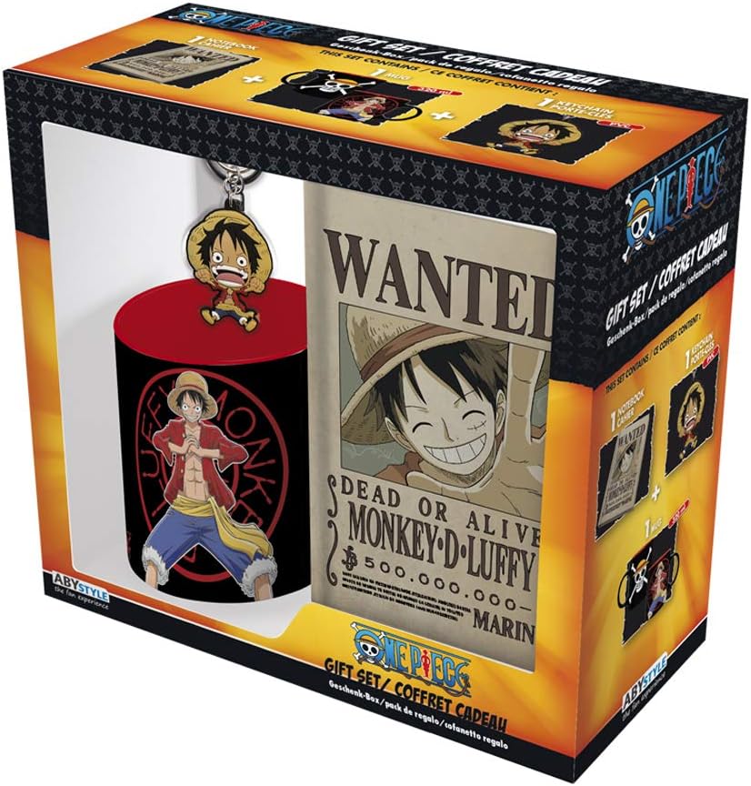 One Piece Monkey D. Luffy Gift Set, Black