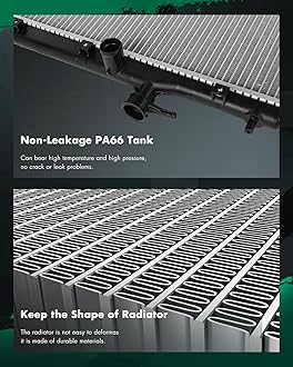 SCITOO Engine Cooling Radiator Assembly Compatible with Honda CR-V CRV 2007 2008 2009, L4 2.4.L Replaces# 2954