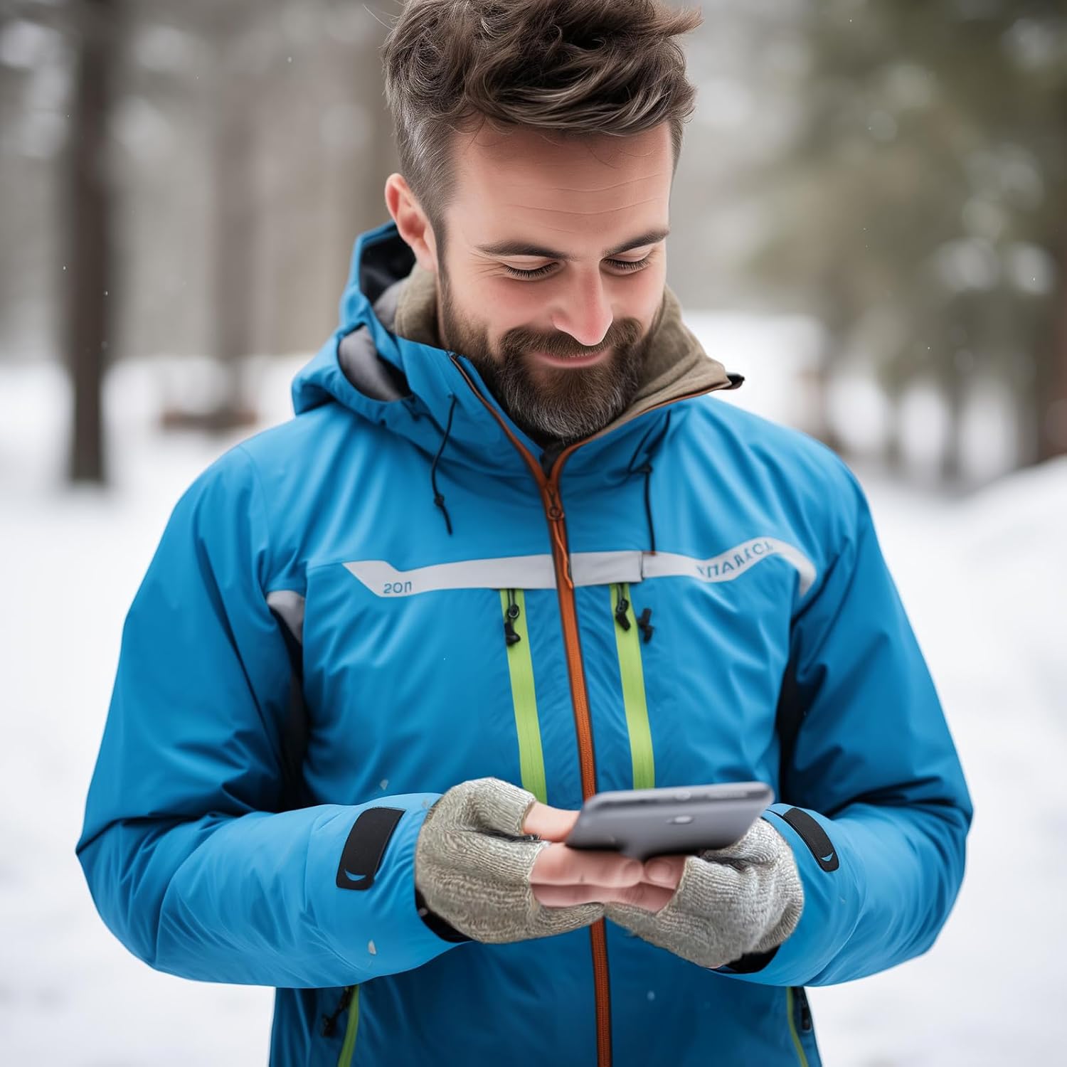 Men’s Ragg Wool Gloves Thinsulate Lined 3-Cut Fingers Cold Weather Glove - Image 4