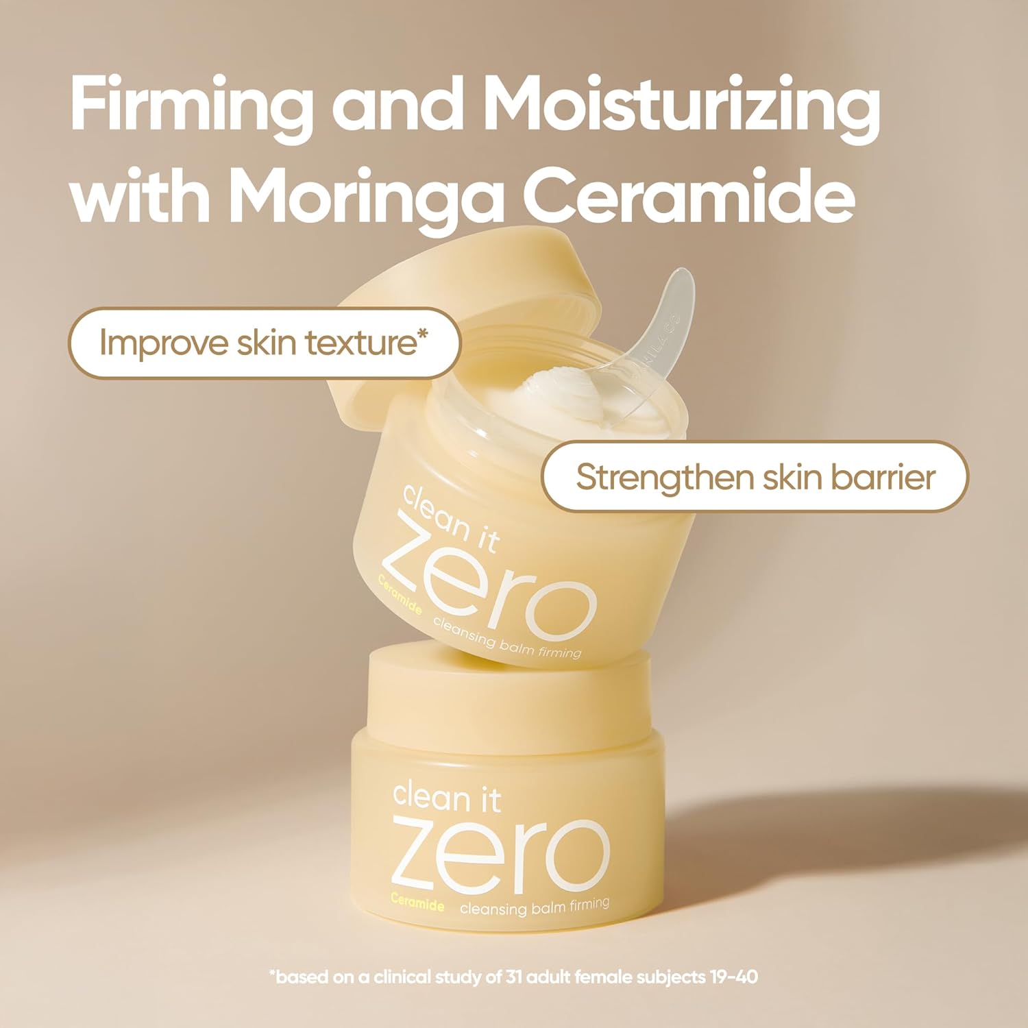 BANILA CO Clean it Zero Firming Cleansing Balm | Korean Makeup Remover, Cleansing Oil to Soothe and Moisturize Skin | Vegan | Made with Moringa Ceramide and Panthenol (100ml/3.38 fl.oz) - Image 2