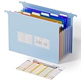 ThinkTex Plastic Expanding Hanging File Folders, 7 Innovative 1.2