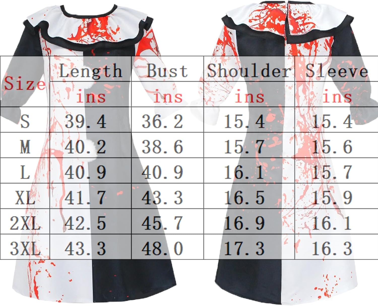 Adult Black White Red Jumpsuits Mens Scary Killer Costume Horrible Movie Bodysuits Artthe Cosplay Halloween Outfits - Image 6