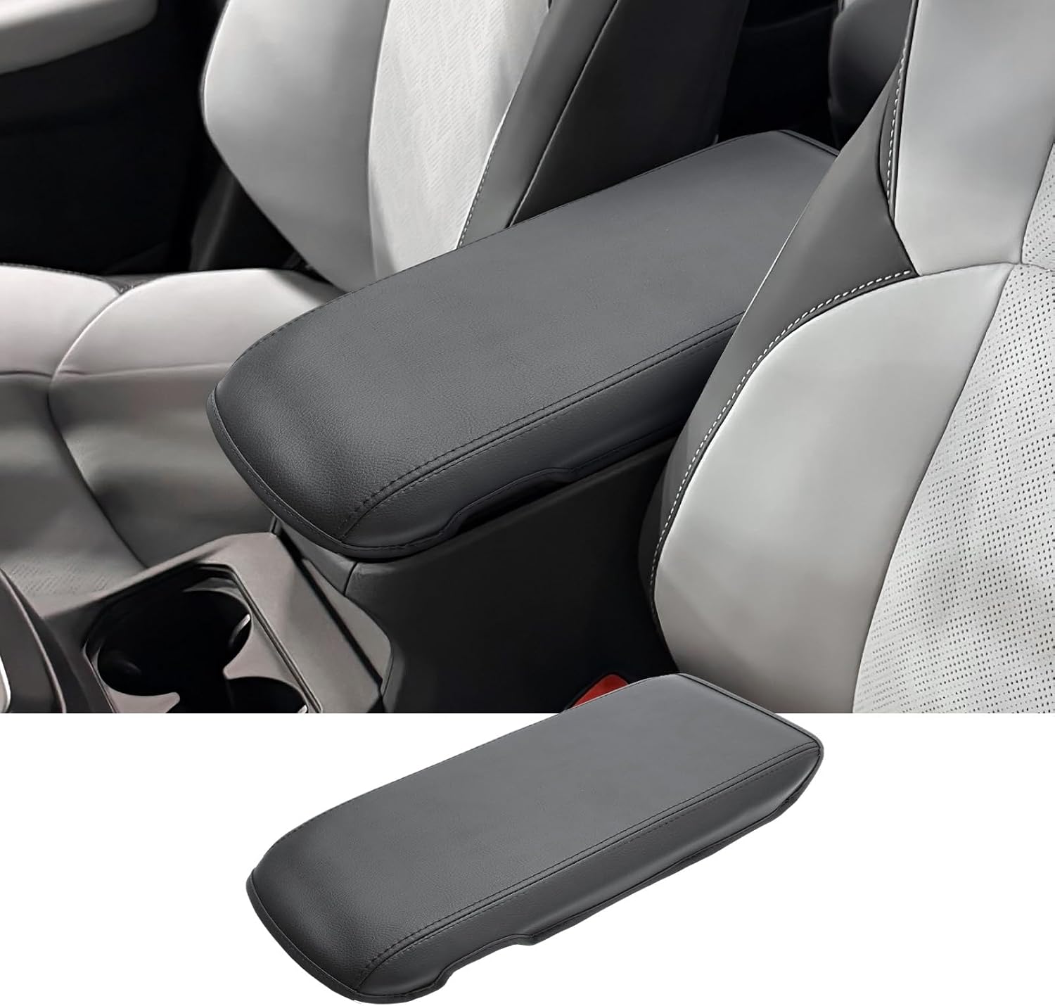 2026 Solterra Center Console Cover for Subaru Solterra (Premium/Limited/Limited XT/Touring XT), Waterproof&Comfy Leather Armrest Cover 2026 Solterra Accessories