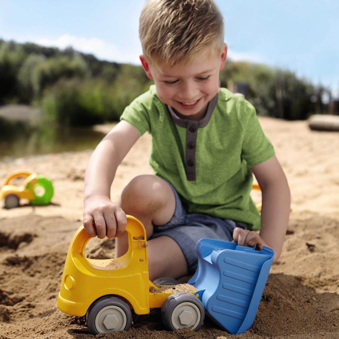 HABA Dump Truck Beach Toys for Toddlers, Construction Toys & Beach Essentials for Kids 18 Months+