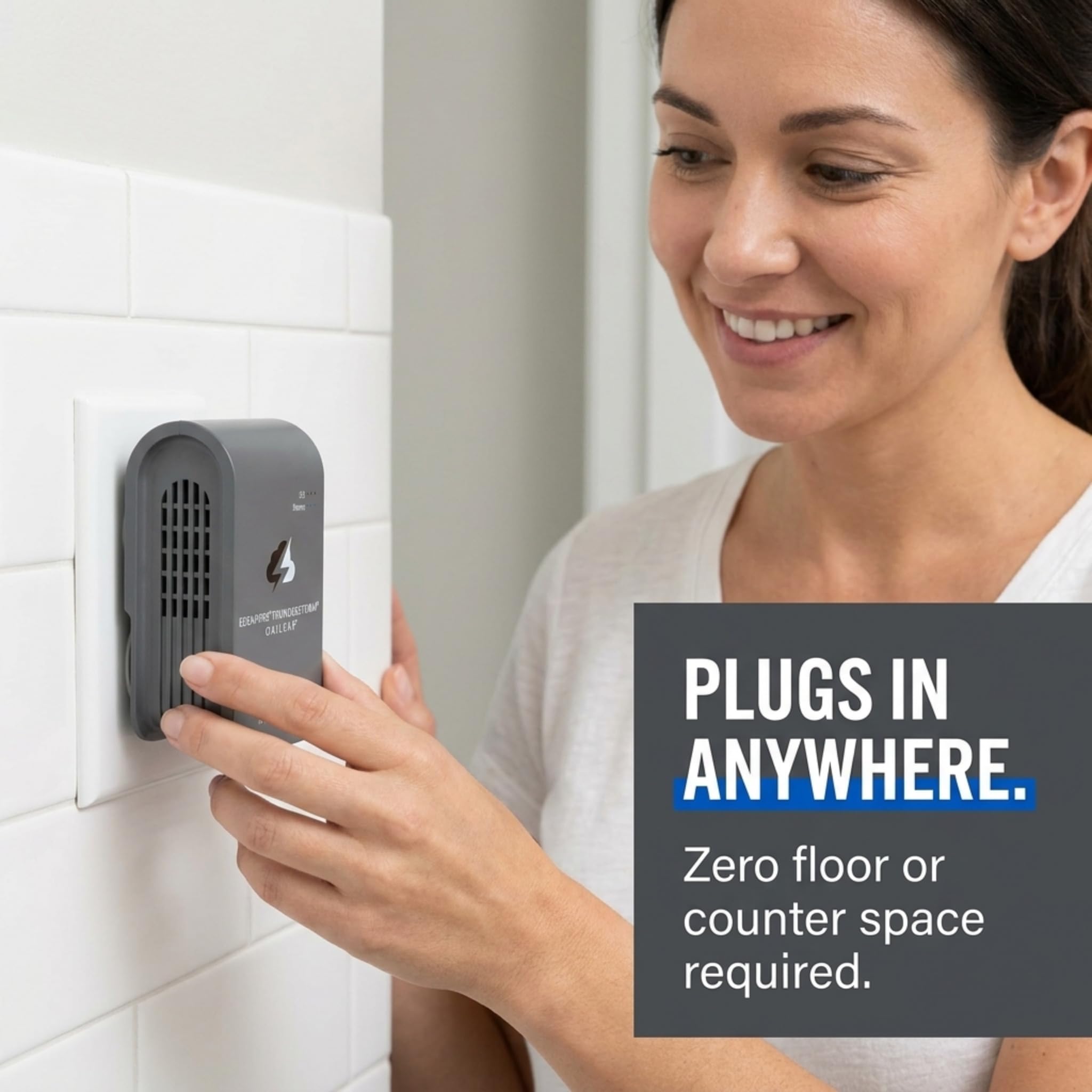 EdenPURE Thunderstorm III Purificatore d'aria - Piccolo generatore di ozono plug-in e ionizzatore - elimina odori, odori di animali domestici, fumo, muffa - Pulitore portatile senza filtri per casa