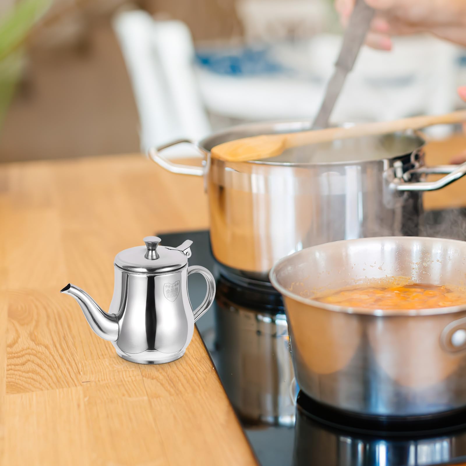 ibasenice Recipiente Colador Multifuncional de para Acero Inoxidable de 13oz para Filtración de y Reciclaje en Cocina