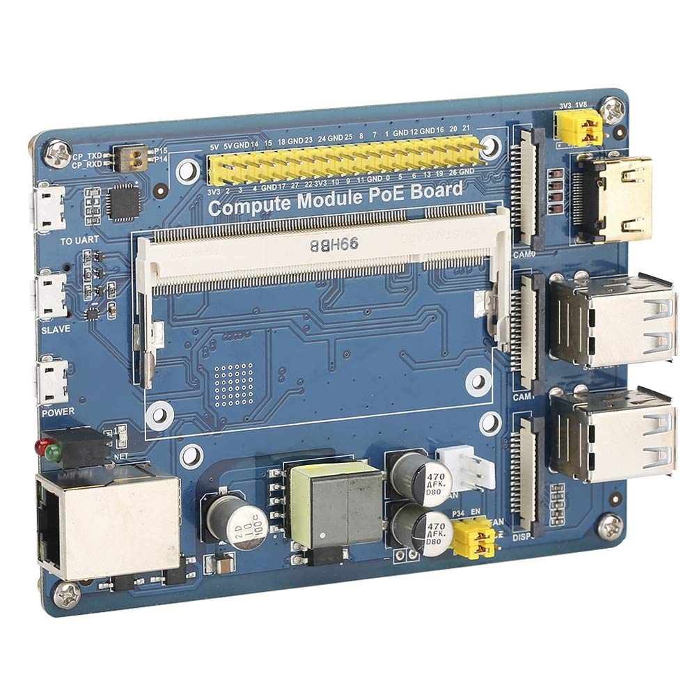 Wakects Płytka Rozszerzająca dla Compute Module, POE (Karta