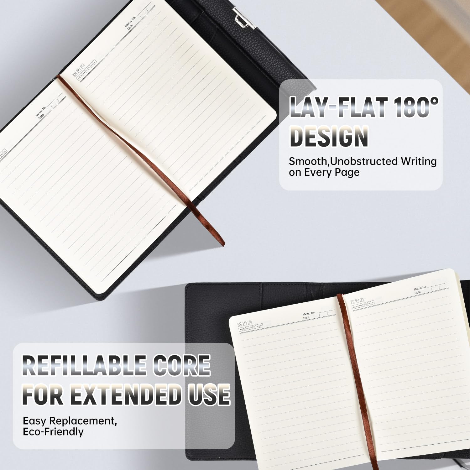 ARRLSDB Lock Diary Leather Journal Writing Notebook Planner Organizer Digital Password Notebook Locking Personal Diary (Black) - Image 4