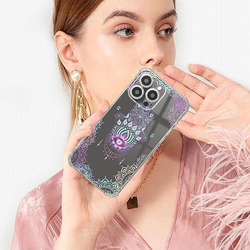 Vista 79 de Roemary Buffertech - Funda protectora para iPhone 13 Pro Max con diseño Golden Retriever, diseño de arcoíris con protector de pantalla