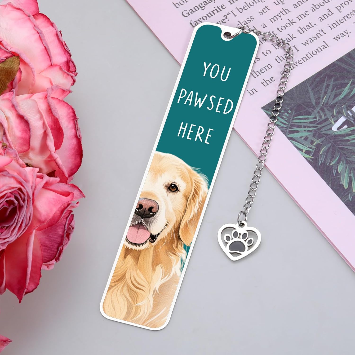 Golden Retriever Gifts for Women Men, Gift for Golden Retriever Lovers Owners, Dog Mom Gifts for Women,Easter Basket Stuffers for Dog Lovers Kids Adults,Reading Accessories for Book Lover Bookish Nerd - Image 9