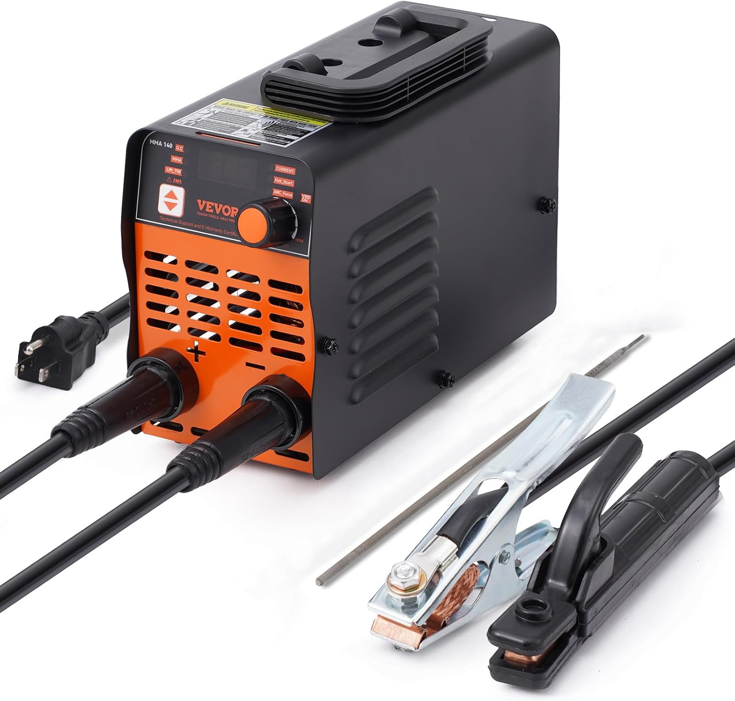 VEVOR Stick Welder, Mini and Portable 140Amp 2 in 1 ARC/Lift Tig Welder Machine, ARC Welder with Hot Start/Arc Force/Anti-Stick, IGBT Inverter Portable MMA Welder Machine, 110V