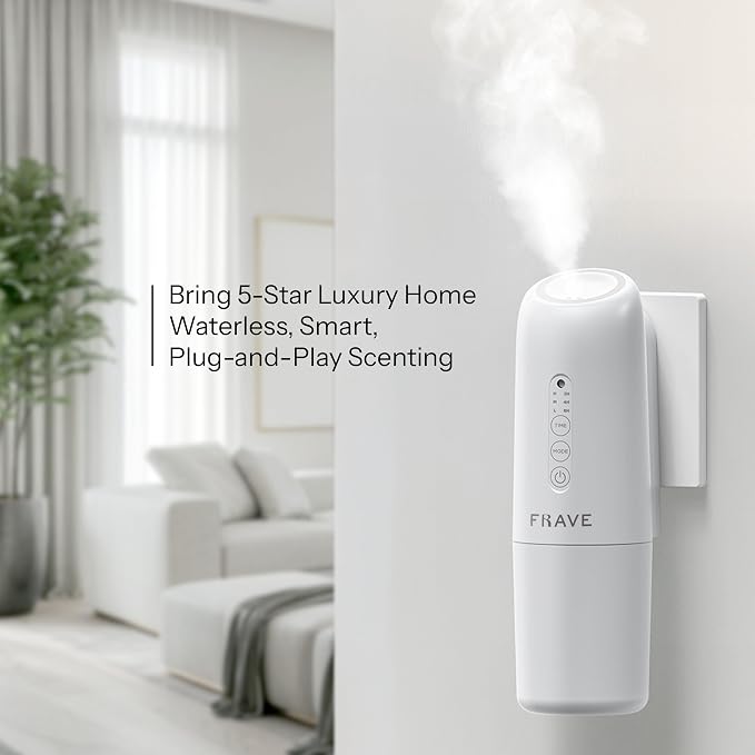Lumix Diffuser, Plug-in Waterless Diffuser for Essential Oils, Smart Bluetooth App Control, Covers Up to 320 sqft 100ml Capacity, Home Office Hotel Scent Diffuser, Cold Air Technology, White miniatura 7