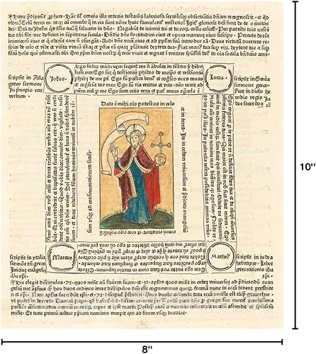 Miniatura 2 de Lámina artística Cristo como Salvador Mundi, c. 1475, decoración histórica de la pared 08 x 10 pulgadas