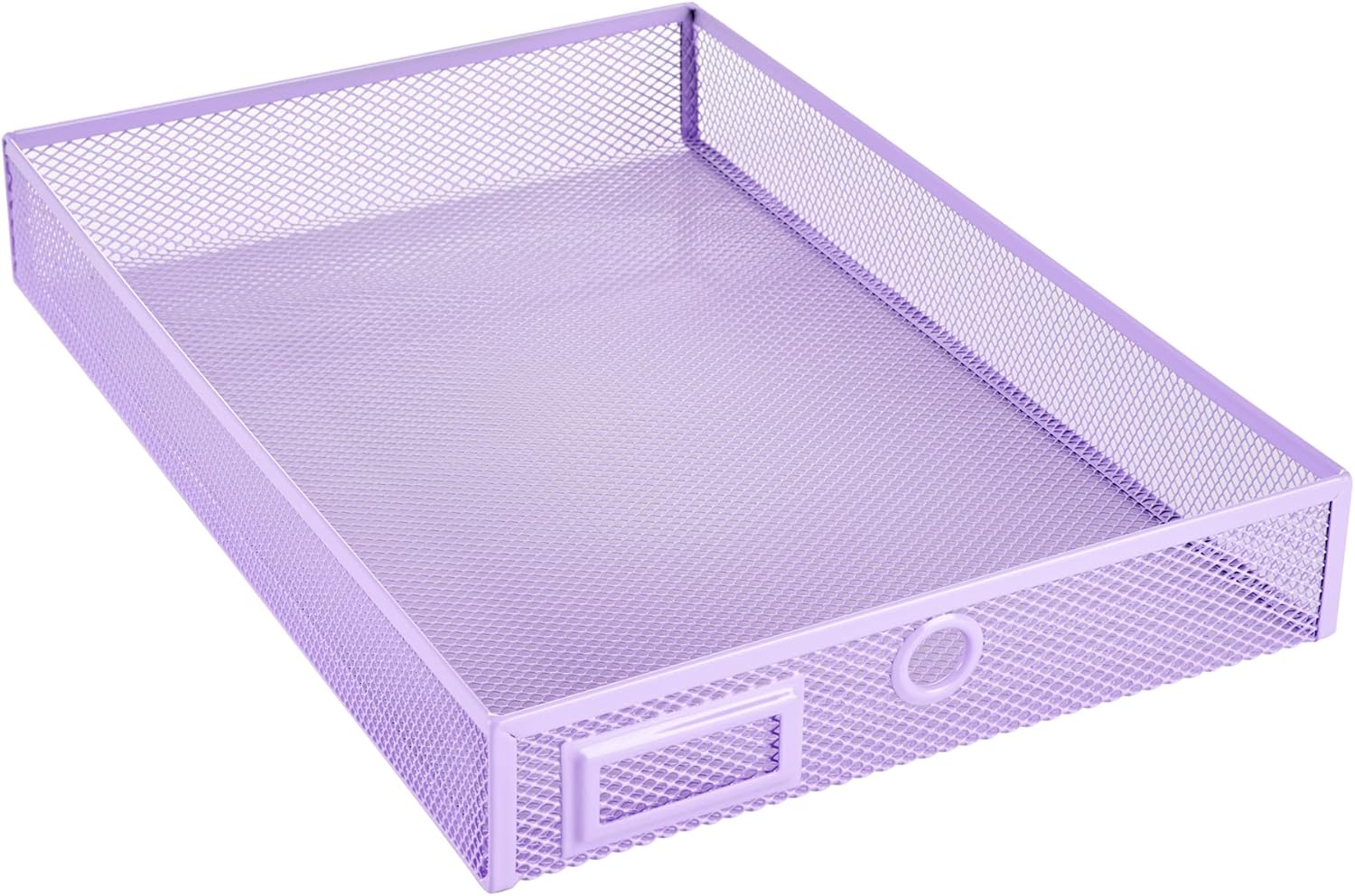 Annova Desk Organizer Wire Mesh 3 Tier Sliding Drawers Paper Sorter/Multifunctional/Premium Solid Construction for Letters, Documents, Mail, Files, Paper, Kids' Art Supplies (Light Pink)