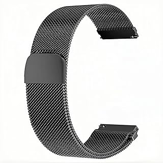 سوار ساعة سريع الفك 20 ملم 22 ملم من فولاذ مقاوم للصدأ بتصميم شبكي ميلانيز بمشبك مغناطيسي من أوبزوبو